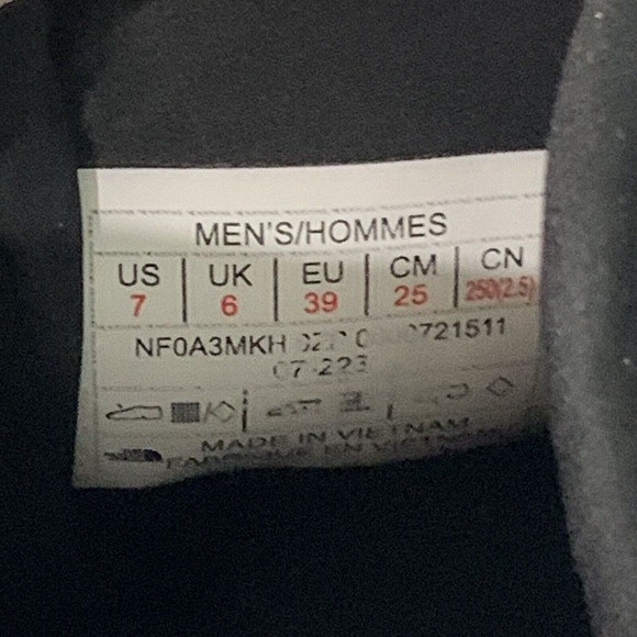 The North Face Mens ThermoBall Insulated Traction Booties Camo Blue Black Mens 7 - Picture 5 of 5